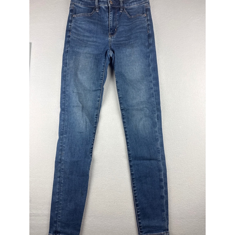 American Eagle Next Level Stretch High Rise Jegging Medium Wash Size 6 Long
